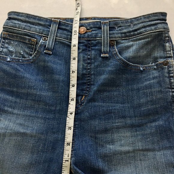 Madewell‎ Curvy High-Rise Skinny Jeans Drop Step-Hem Edition Size 25 - Picture 10 of 12